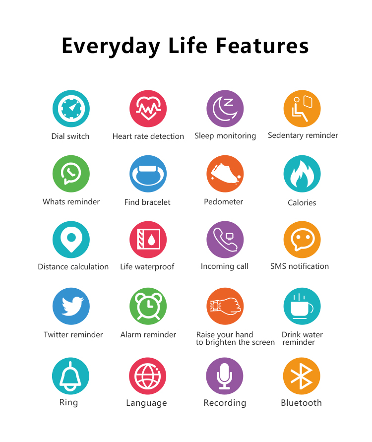 ip67防水bt呼叫智能蓝牙运动手镯与bp spo2-购买智能手表,智能手表